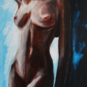 Besançon, acrylique , nu