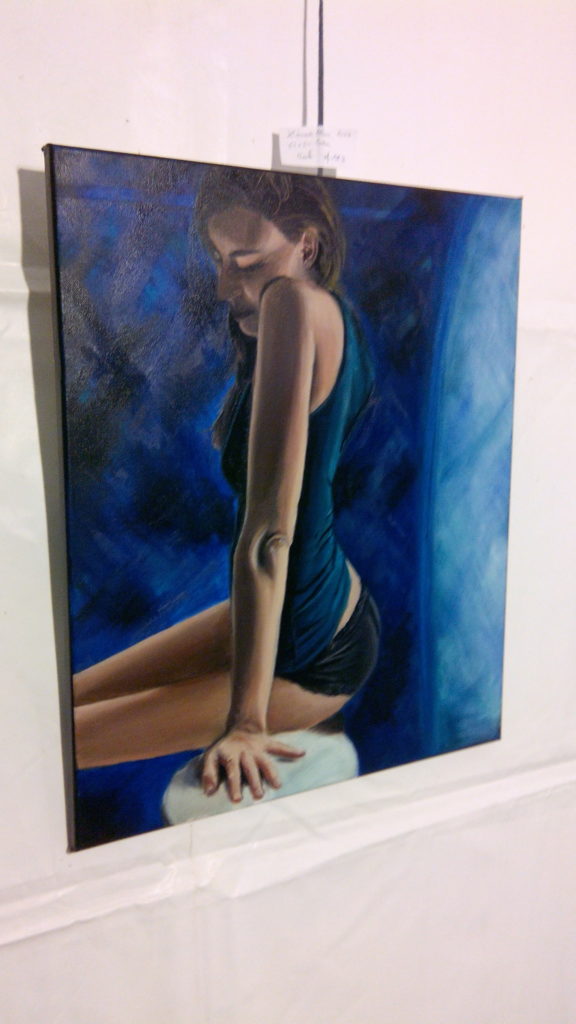 L'arcade bleue, 61 x 50 cm 2019